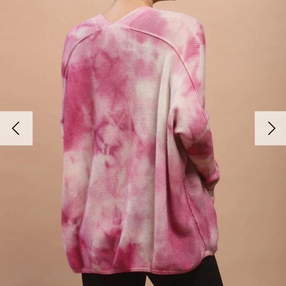 Zoe Couture Hand Dye Oversized Cardigan in Mongolia Cashmere, Medium - Picture 5 of 10